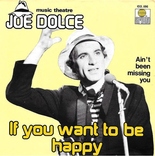 Joe Dolce Music Thea - If You Want To Be Happy - Used Vinyl Record 7"