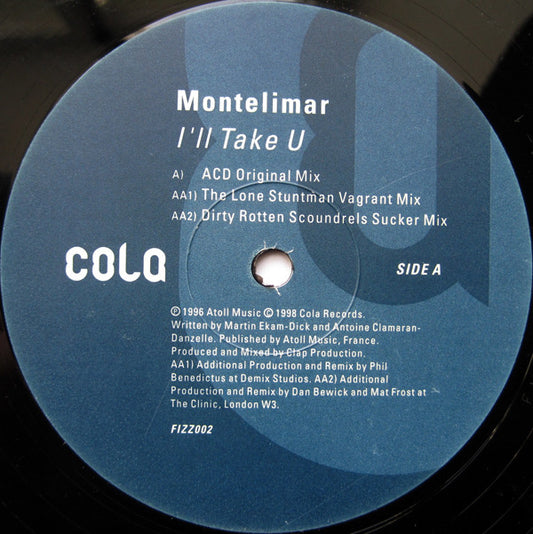 Montelimar - I'll Take U - Used Vinyl Record 12"