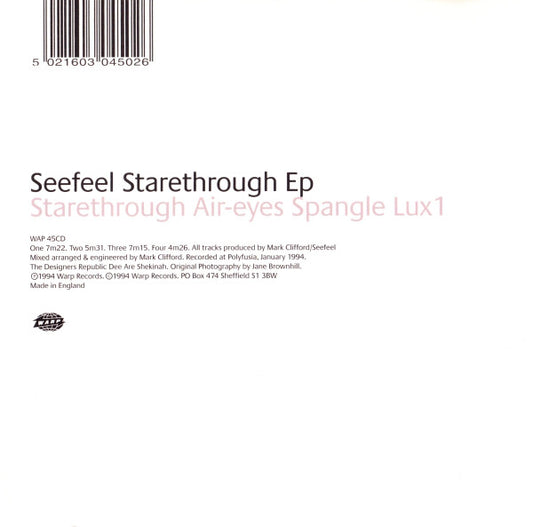 Seefeel - Starethrough Ep - Used CD